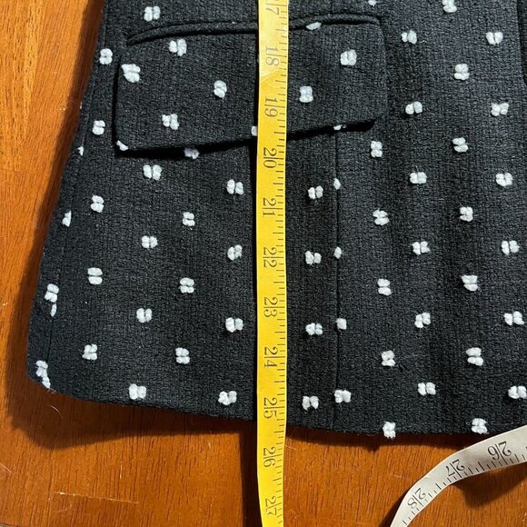 Don Caster Silk Polka Dot Jacket Womens 6 Professional Office Preppy Mature Boxy - Picture 11 of 12